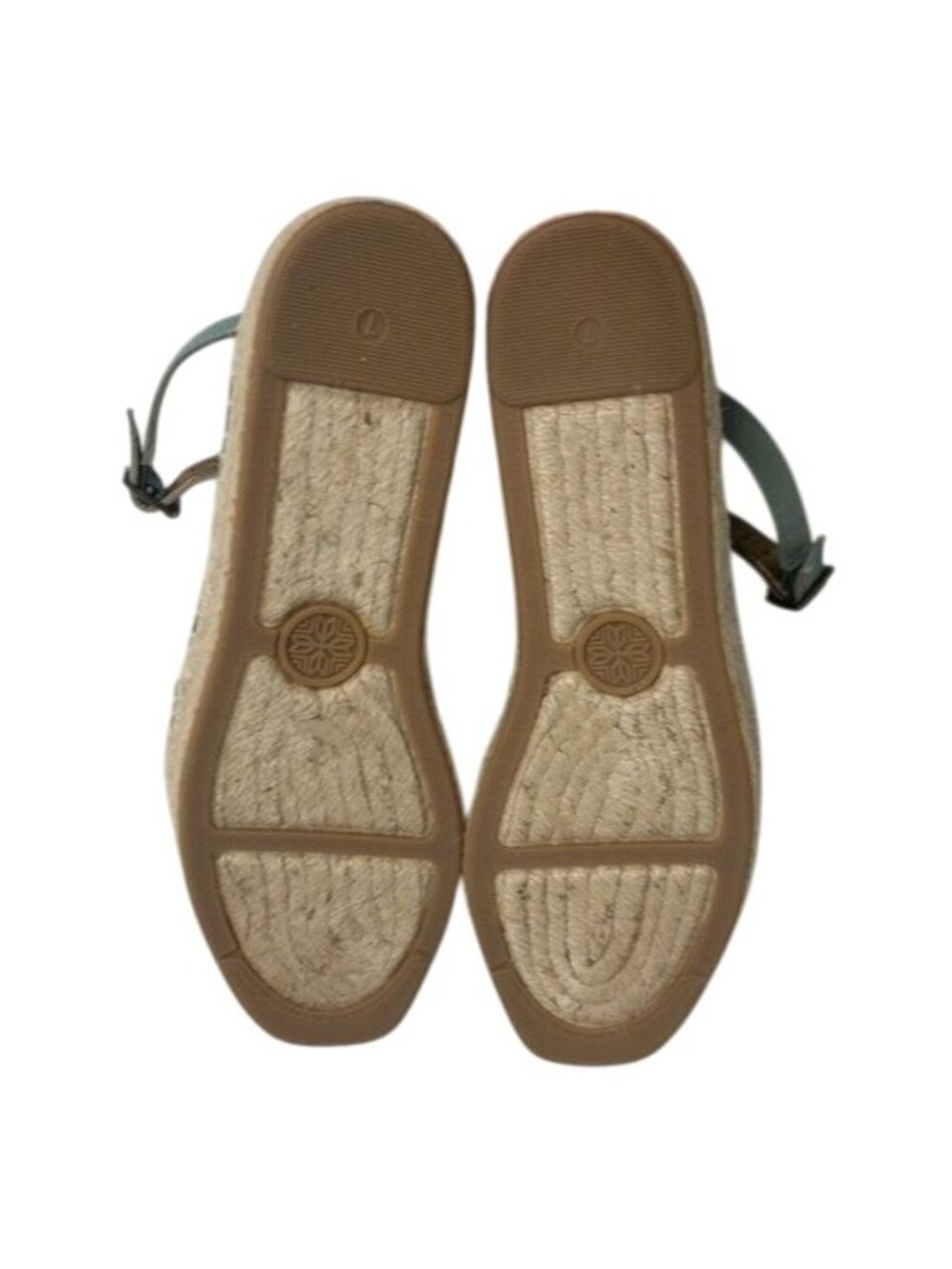 Cynthia Vincent Espadrille Platform Sandals Mint Green Suede - Picture 5 of 6